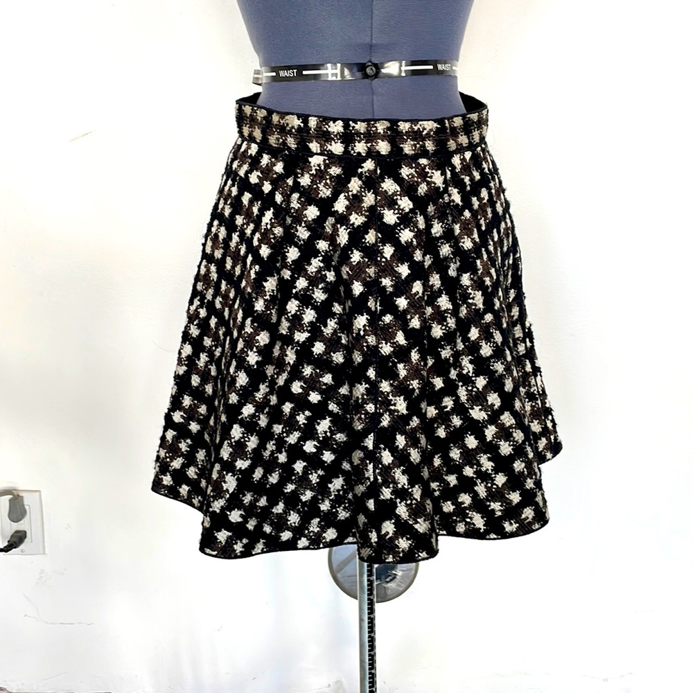 Moncler Vintage Black & White Flare Skirt